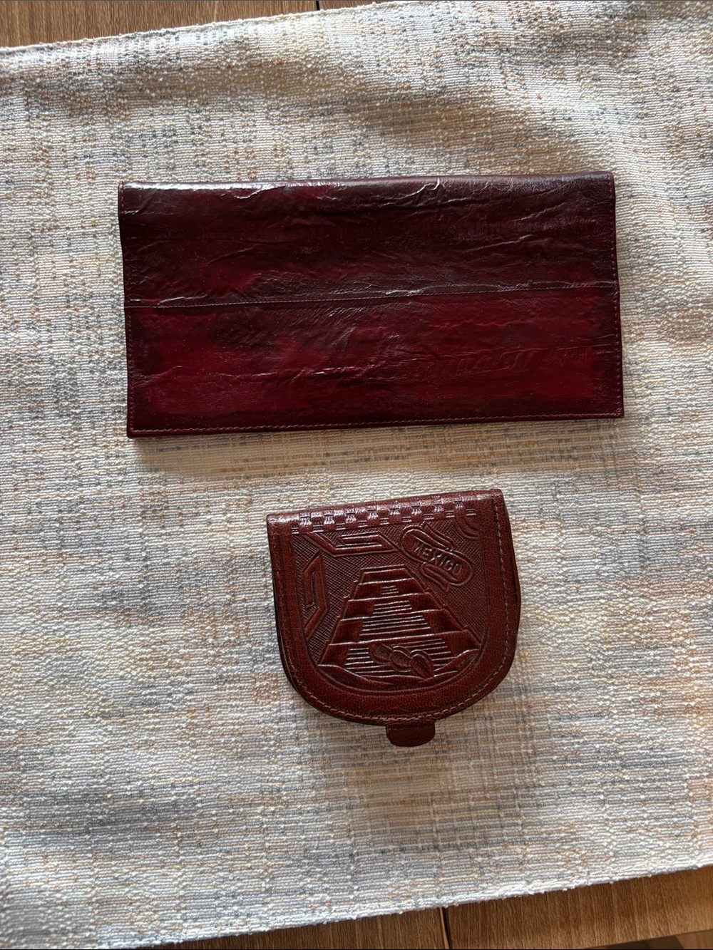 Bundle of coin purse and check book cover